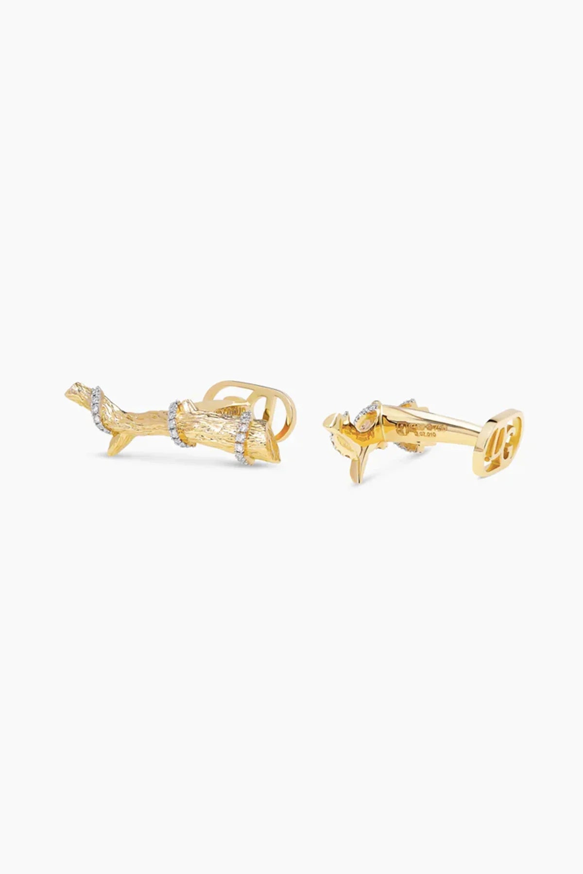 David Gotlib | 18kyg Knock on Wood Cufflinks