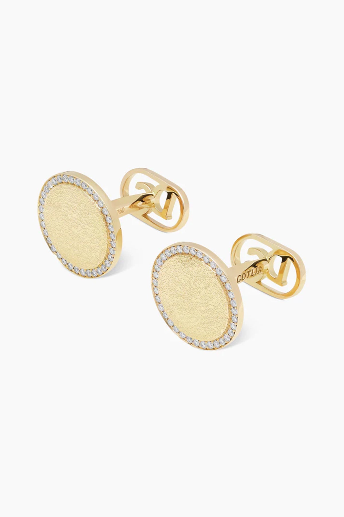 David Gotlib | 18kyg Illumination Round Cufflinks