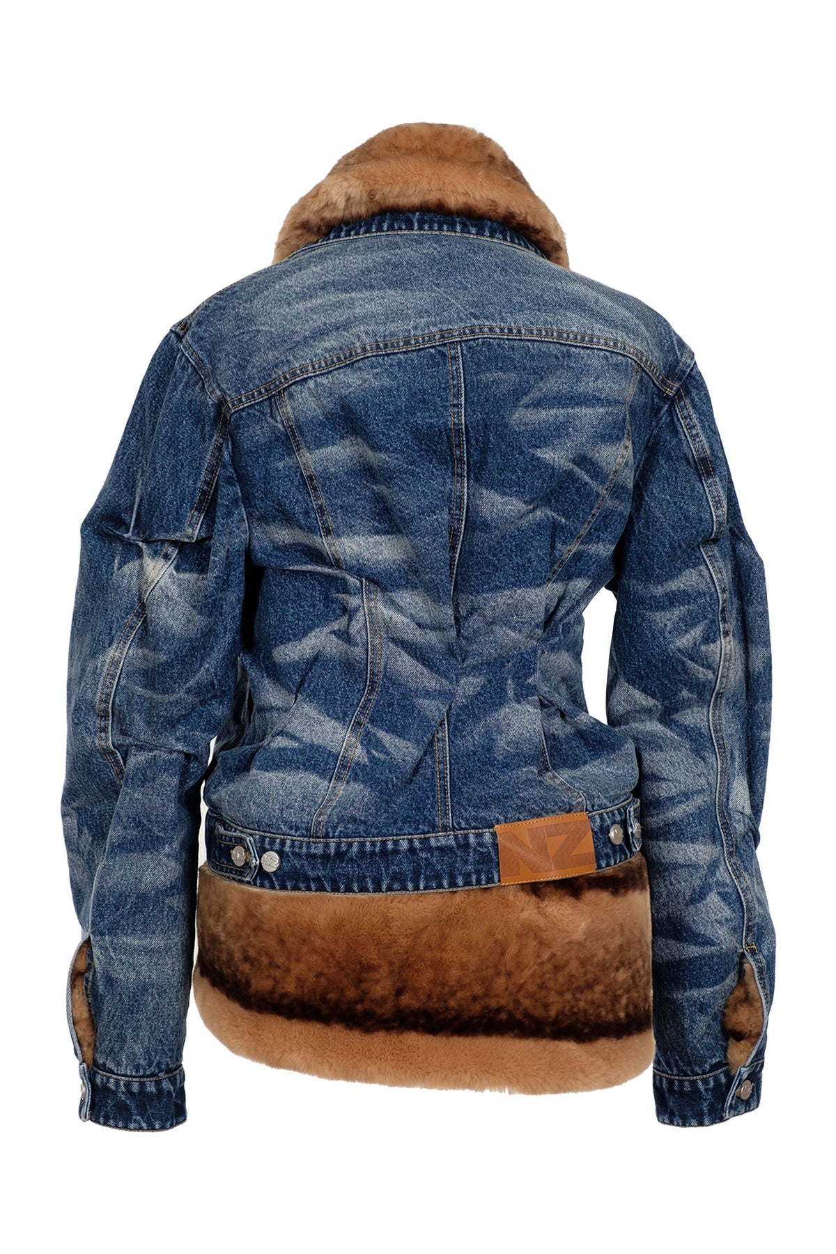 Natasha Zinko | Denim Faux Fur Jacket