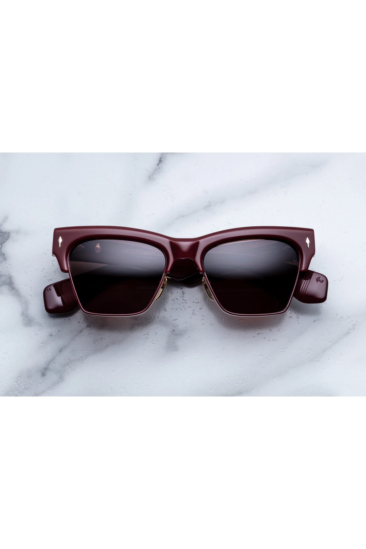 Jacques Marie Mage | Bugsy Sunglasses in Bordeaux Empire