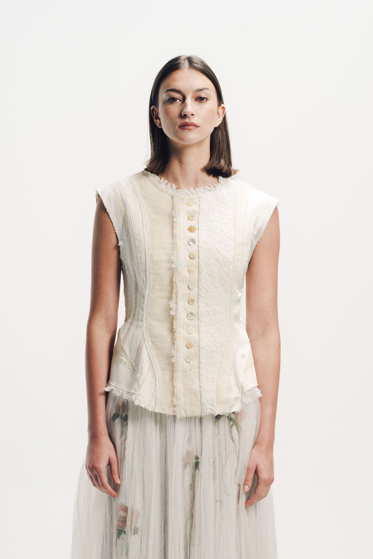 Caroline Hu | Mix Patchwork Vest