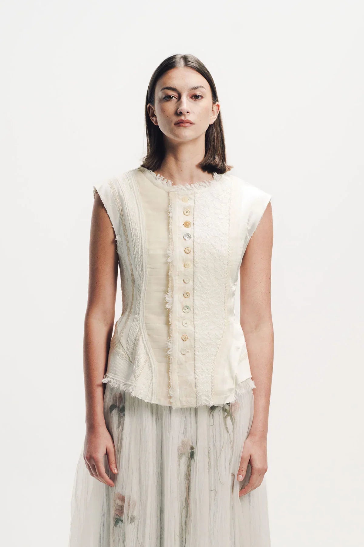 Caroline Hu | Mix Patchwork Vest