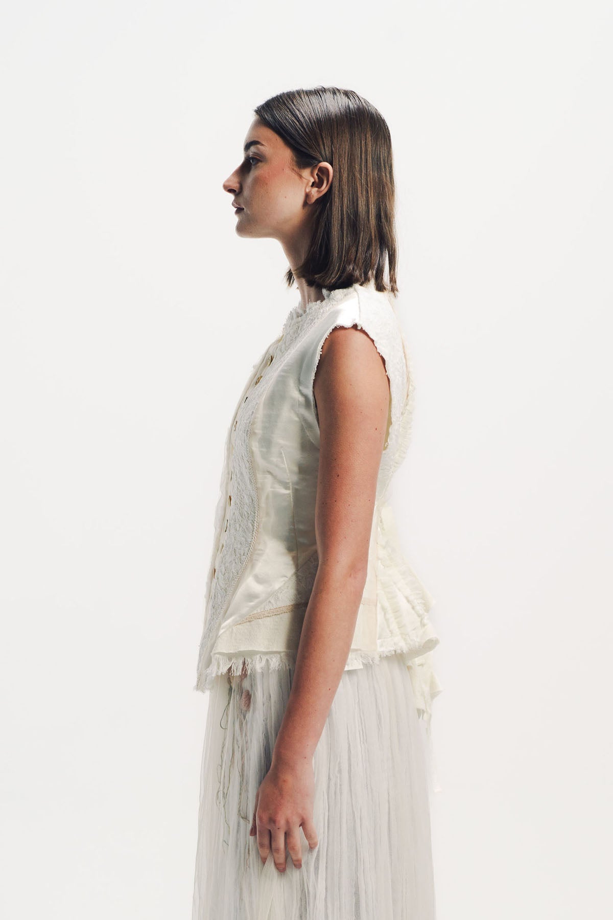 Caroline Hu | Mix Patchwork Vest