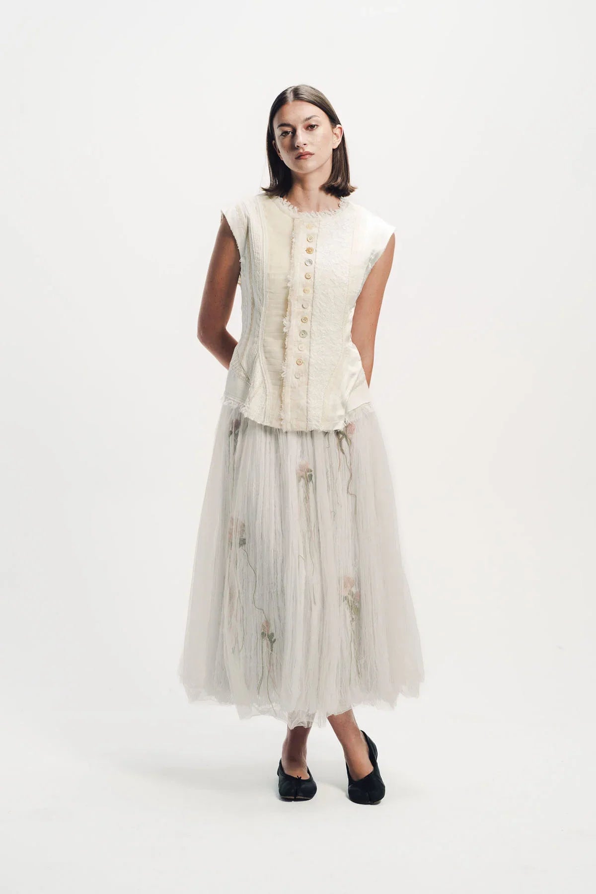 Caroline Hu | Mix Patchwork Vest