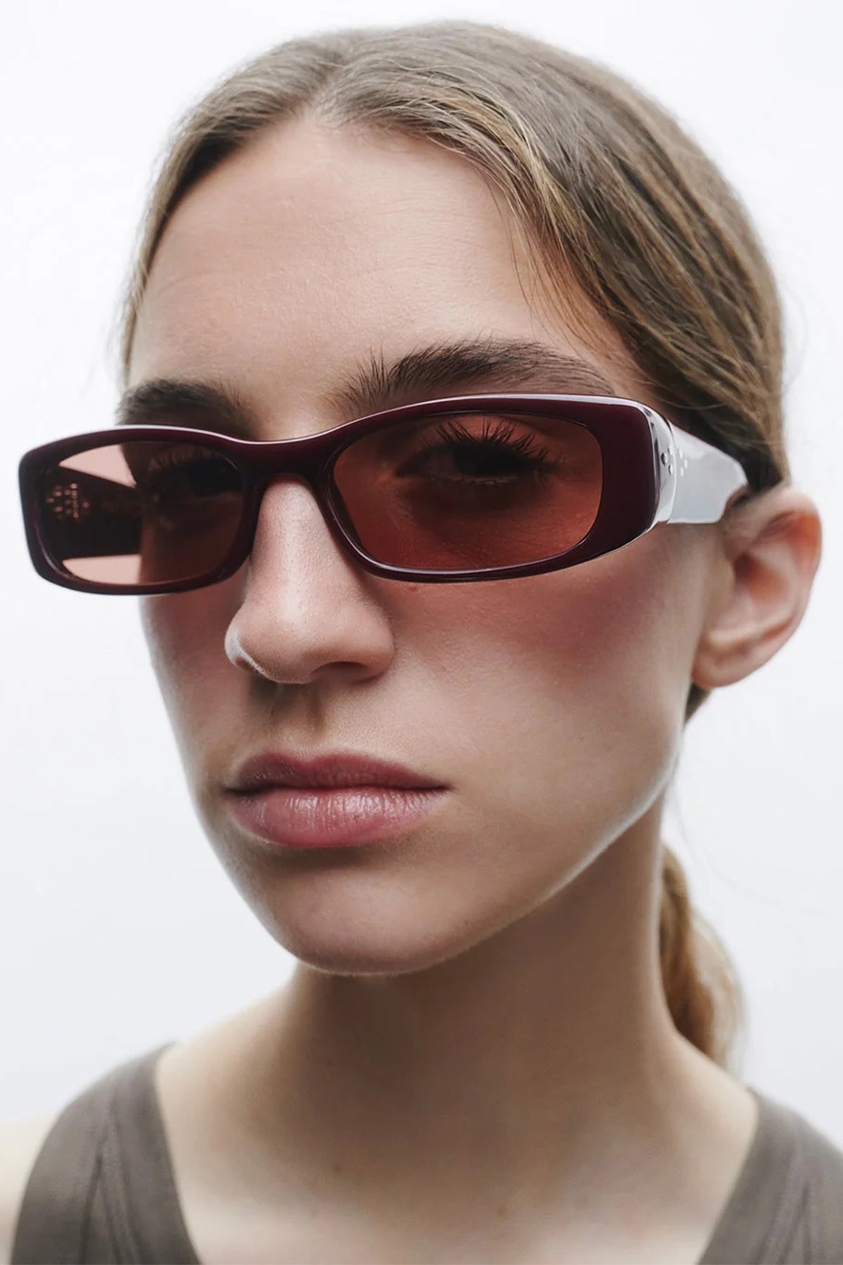 Port Tanger | Leila Sunglasses in Carmesi Acetate