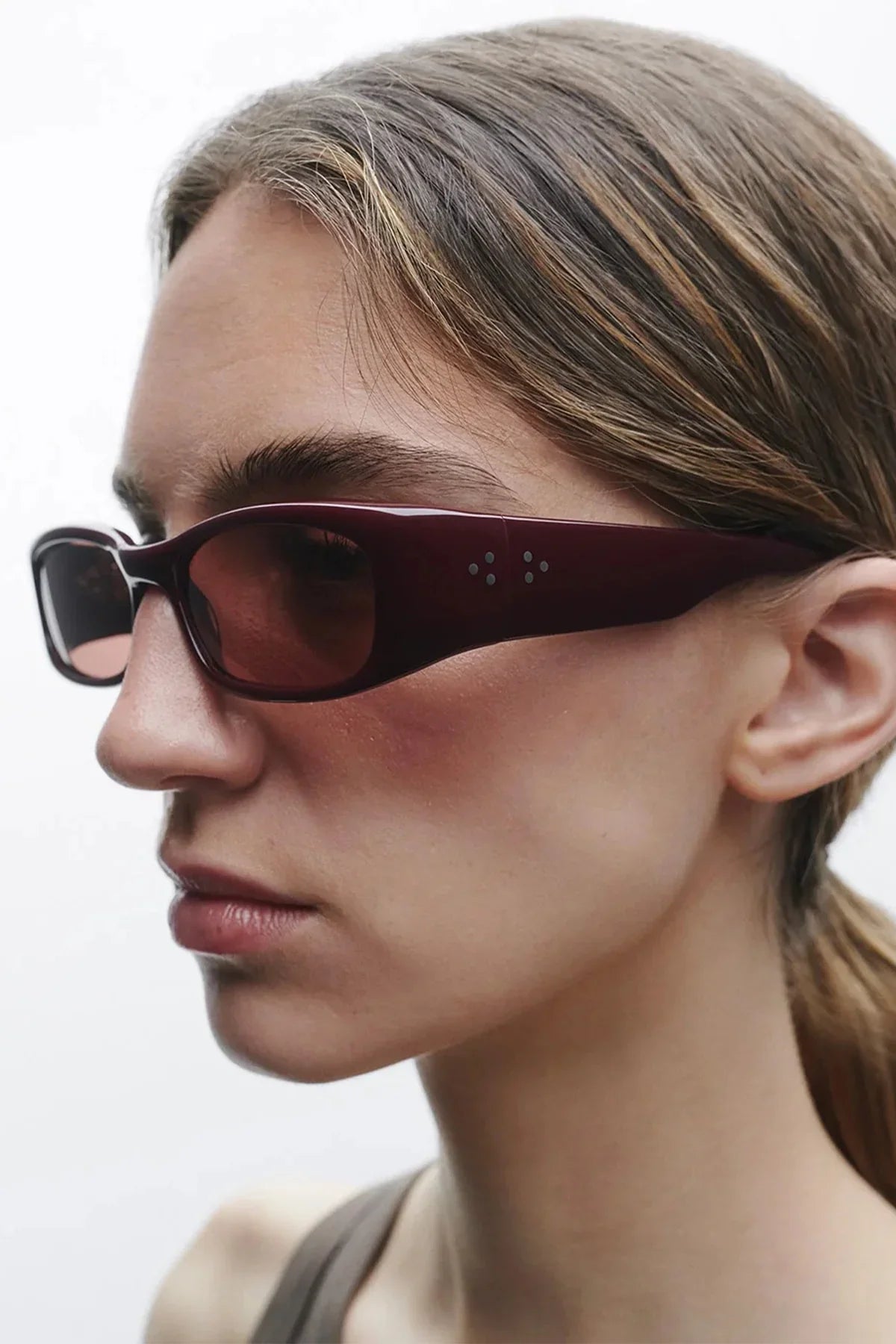 Port Tanger | Leila Sunglasses in Carmesi Acetate