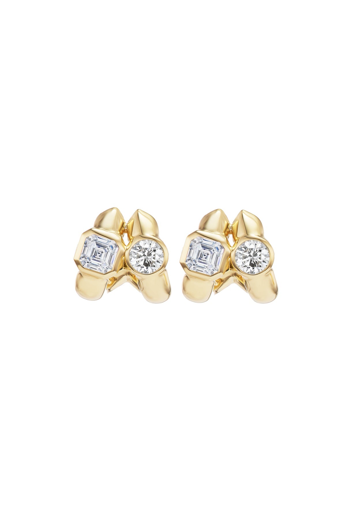 Uniform Object | Twin Tusk Diamond Earrings