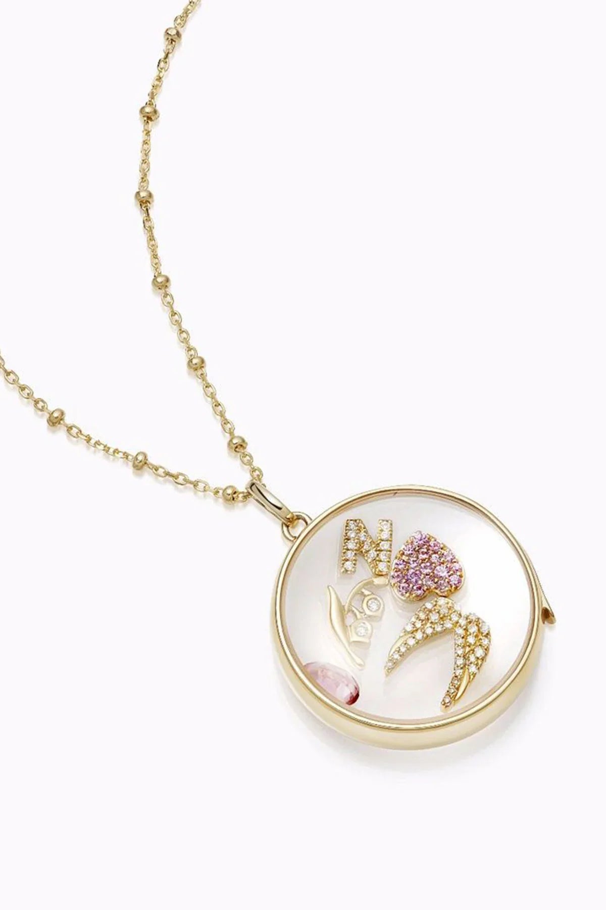 LOQUET LONDON | DIAMOND ANGEL WING CHARM