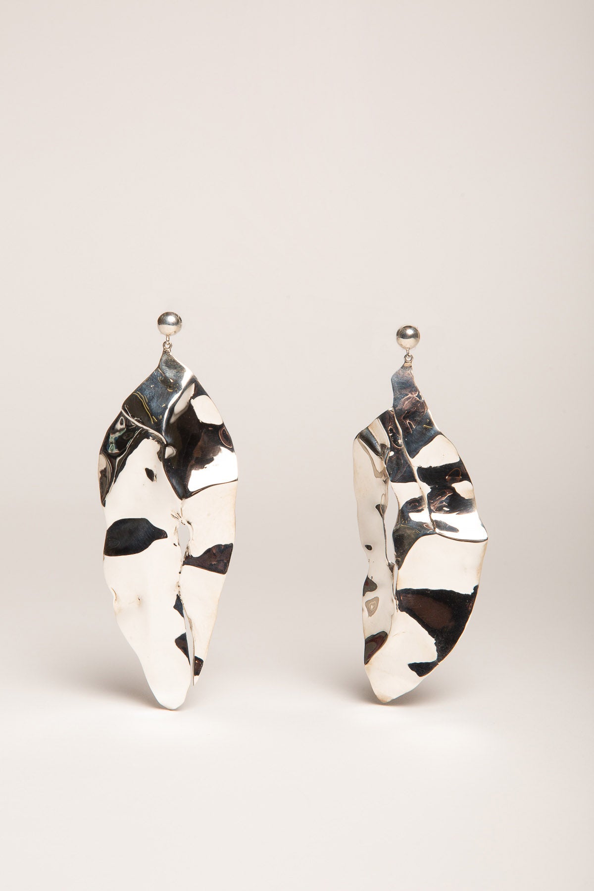 SOPHIE BUHAI | SILVER LEAF EARRINGS - MAXFIELD LA