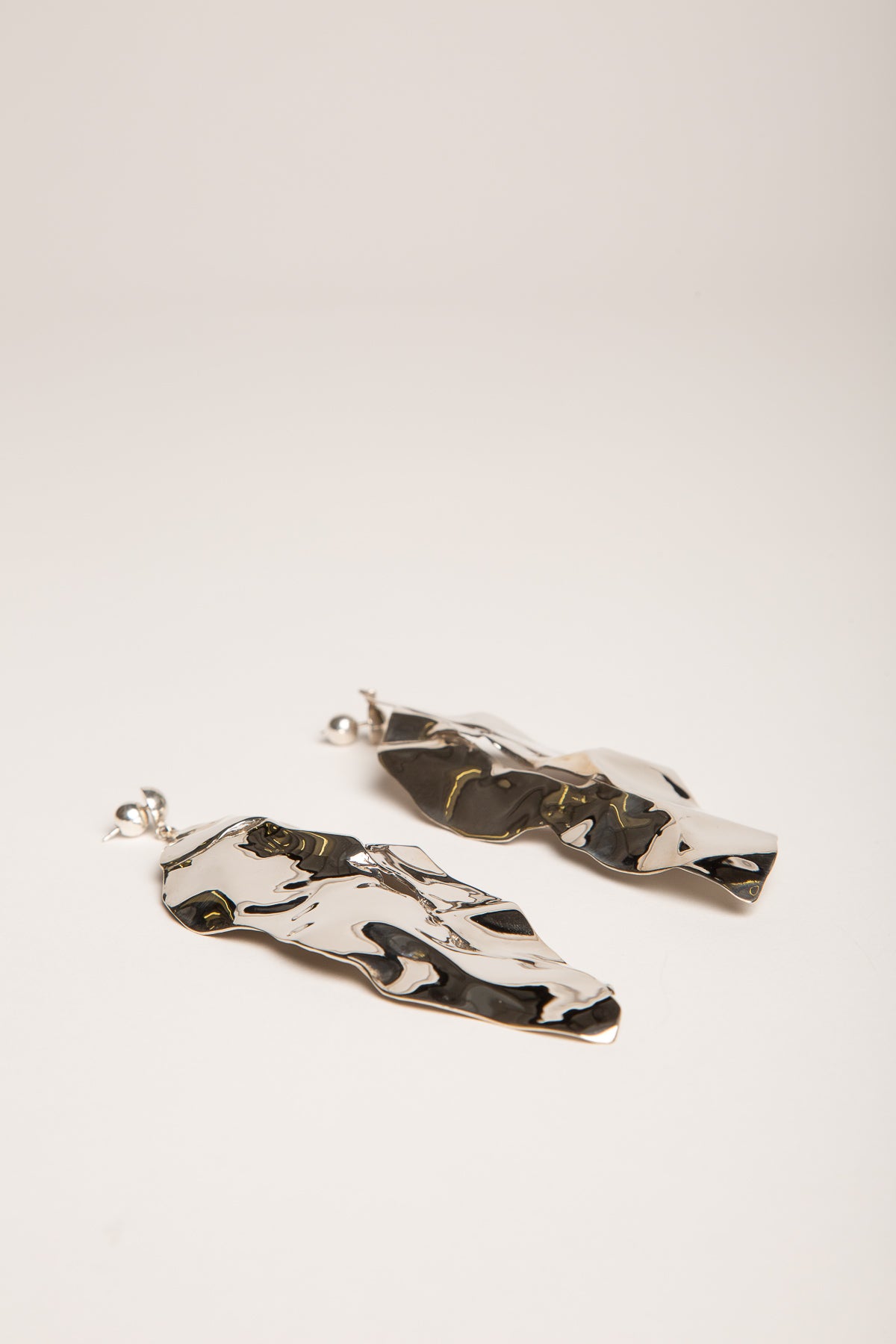 SOPHIE BUHAI | SILVER LEAF EARRINGS - MAXFIELD LA