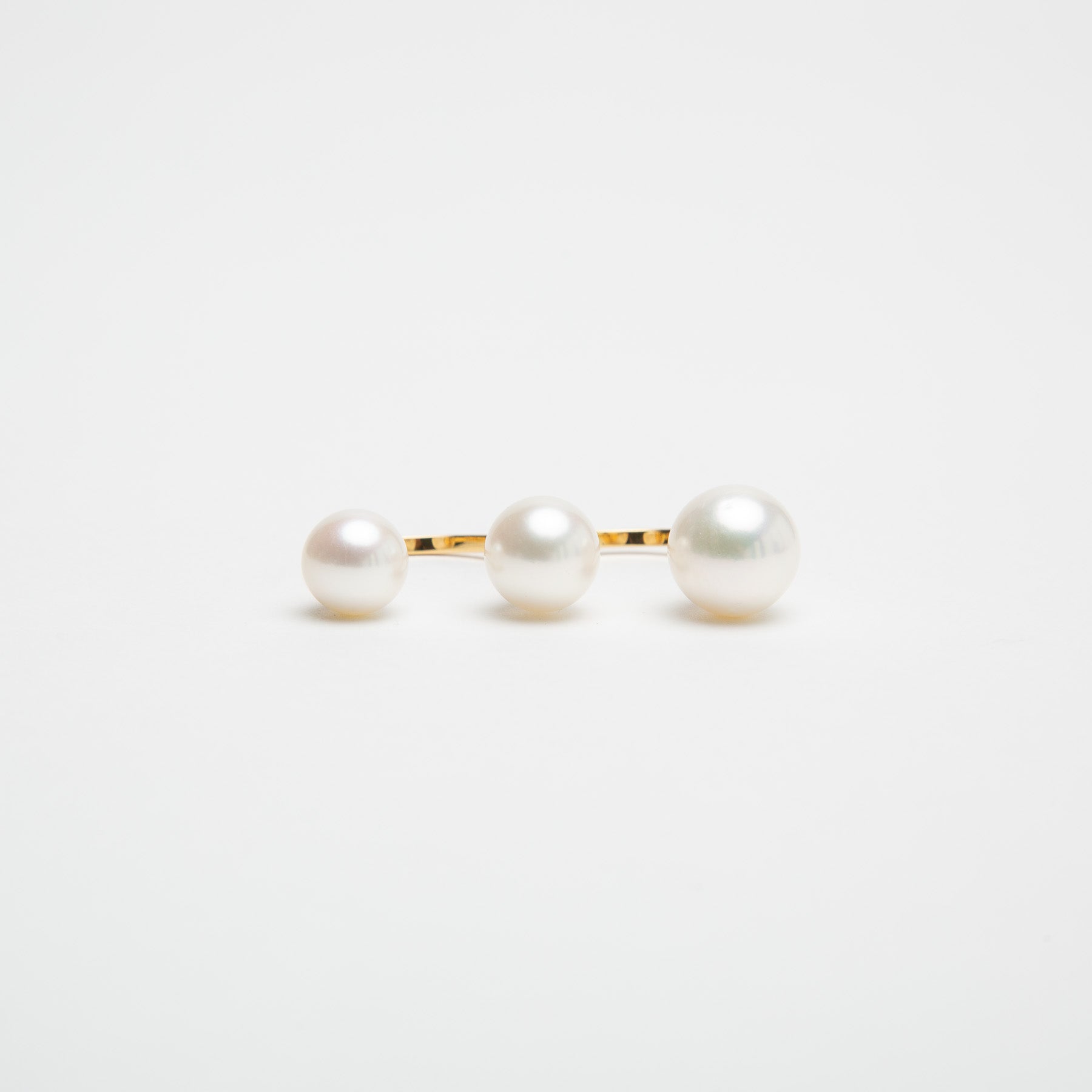 DELFINA DELETTREZ | TRIPLE PEARL RING - MAXFIELD LA