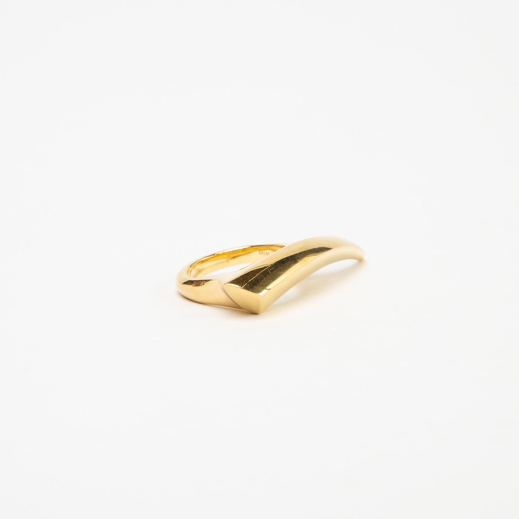 SHAUN LEANE | YELLOW GOLD SABRE RING - MAXFIELD LA