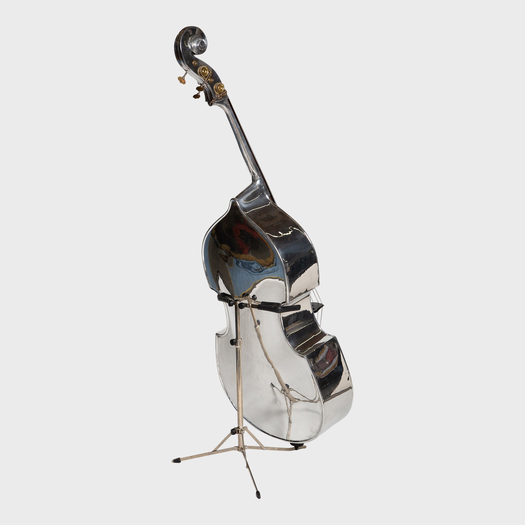 MAXFIELD PRIVATE COLLECTION | 1932 POLISHED ALUMINUM STANDING BASS
