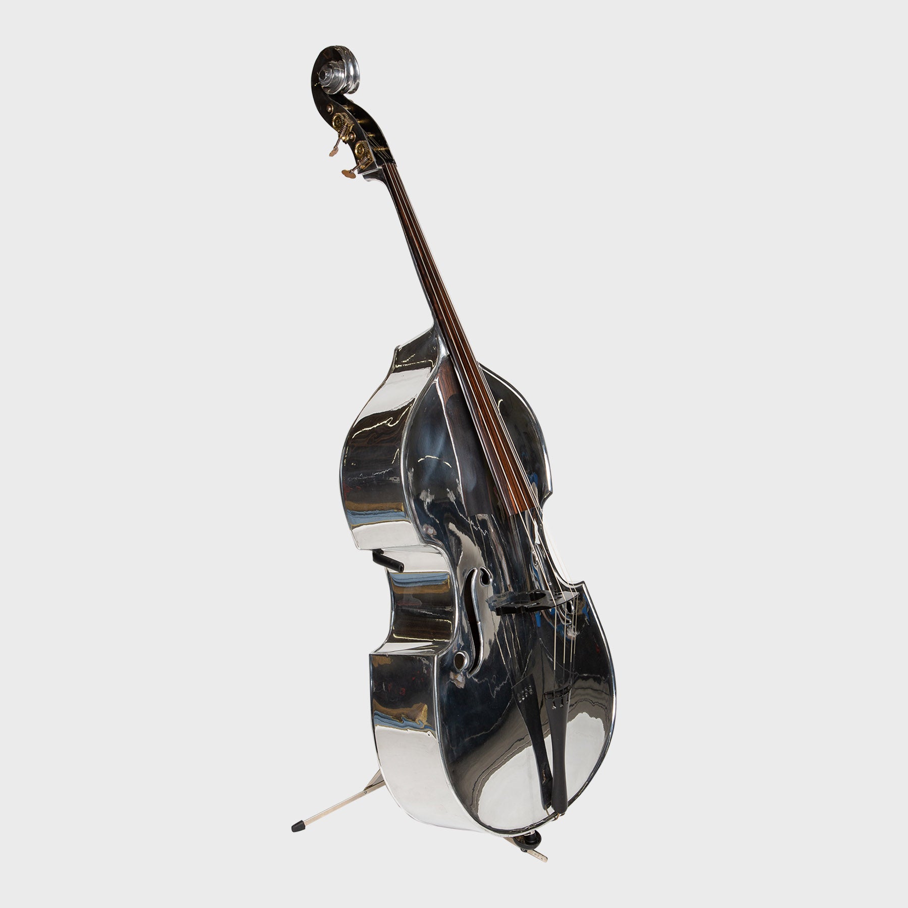 MAXFIELD PRIVATE COLLECTION | 1932 POLISHED ALUMINUM STANDING BASS