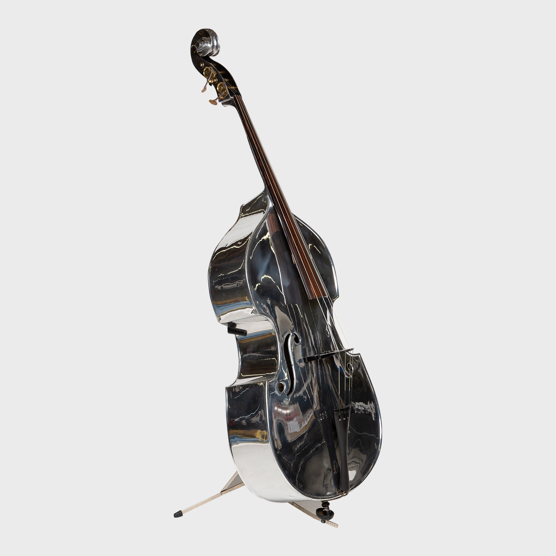 MAXFIELD PRIVATE COLLECTION | 1932 POLISHED ALUMINUM STANDING BASS