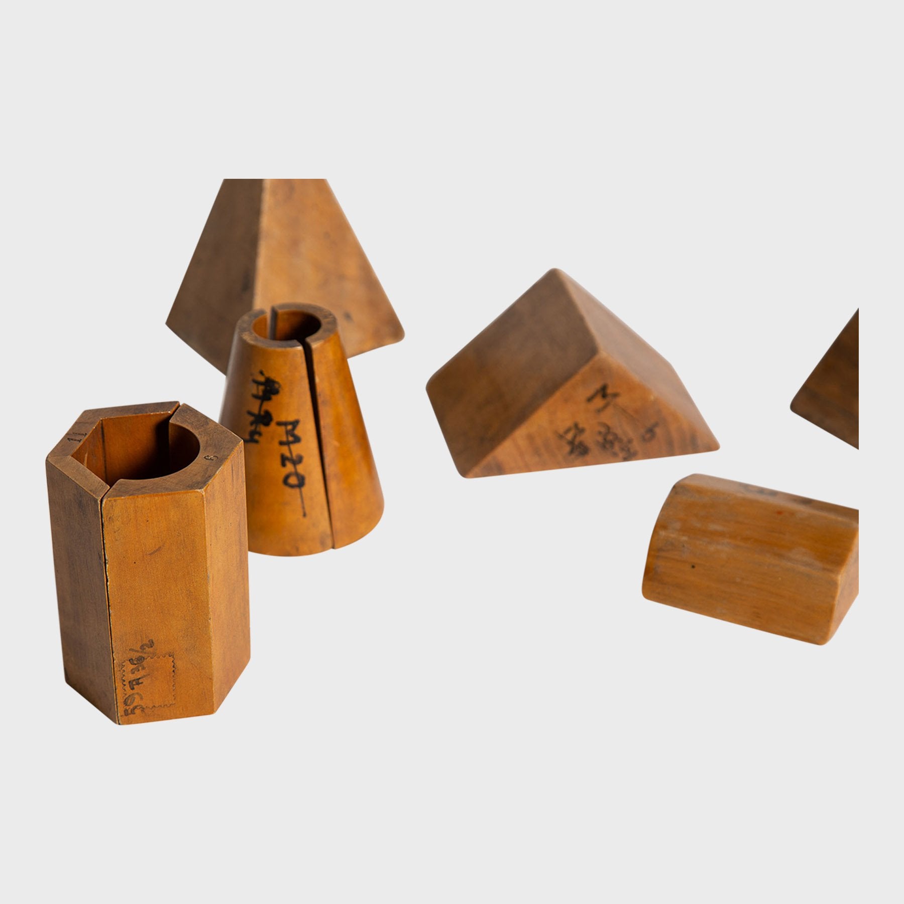 MAXFIELD PRIVATE COLLECTION | 1940'S GEOMETRIC WOOD FORMS