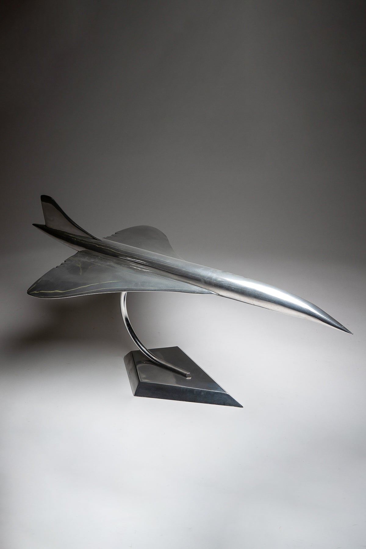 MAXFIELD PRIVATE COLLECTION | 1960'S ALUMINUM CONCORDE MODEL - MAXFIELD LA