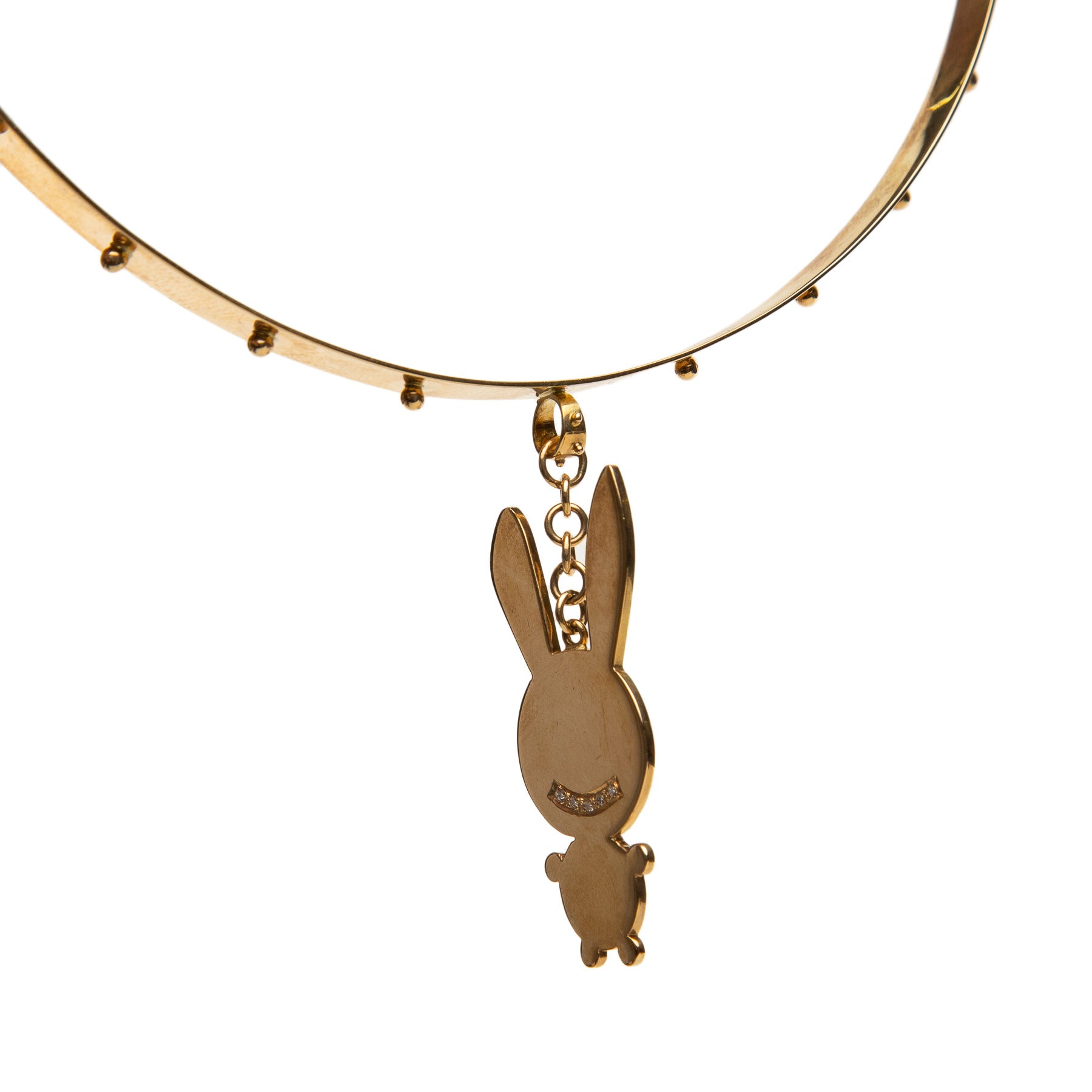 NATASHA ZINKO | 18K DIAMOND BUNNY CHOKER NECKLACE