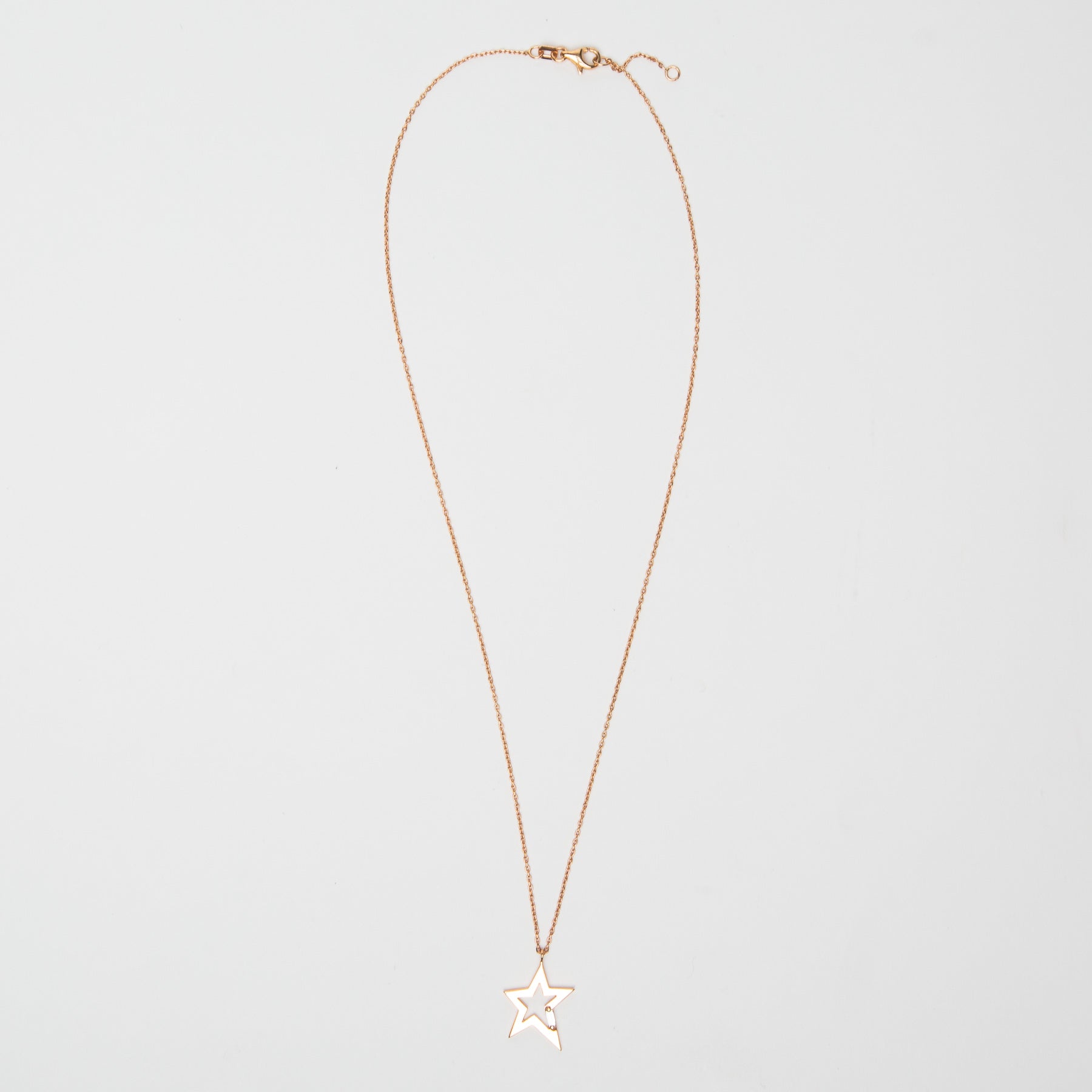 FIYA JEWELLERY | BAGUETTE DIAMOND GOLD STAR NECKLACE