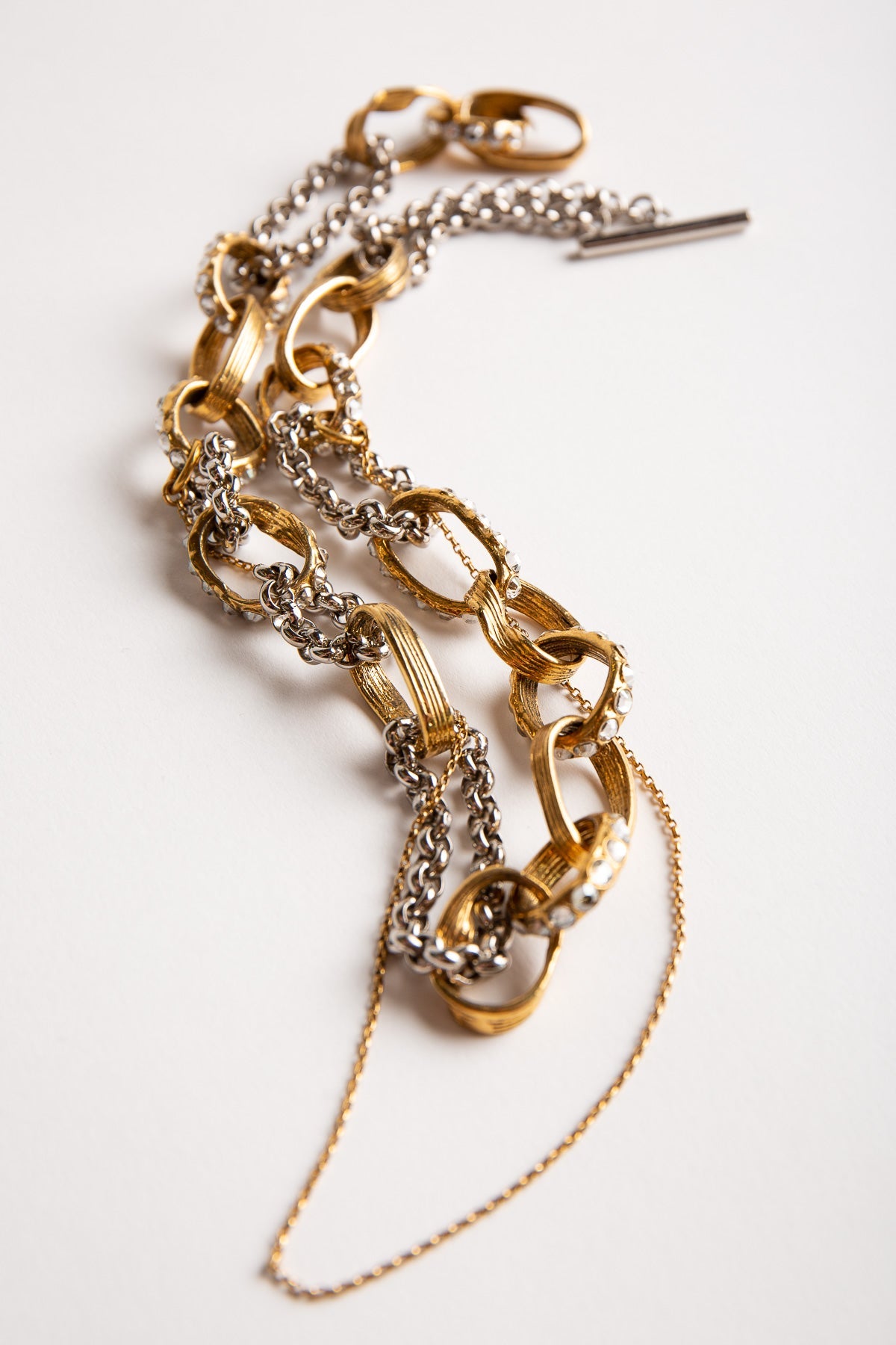 BALENCIAGA | NECKLACE WITH CHAIN CRYSTALS