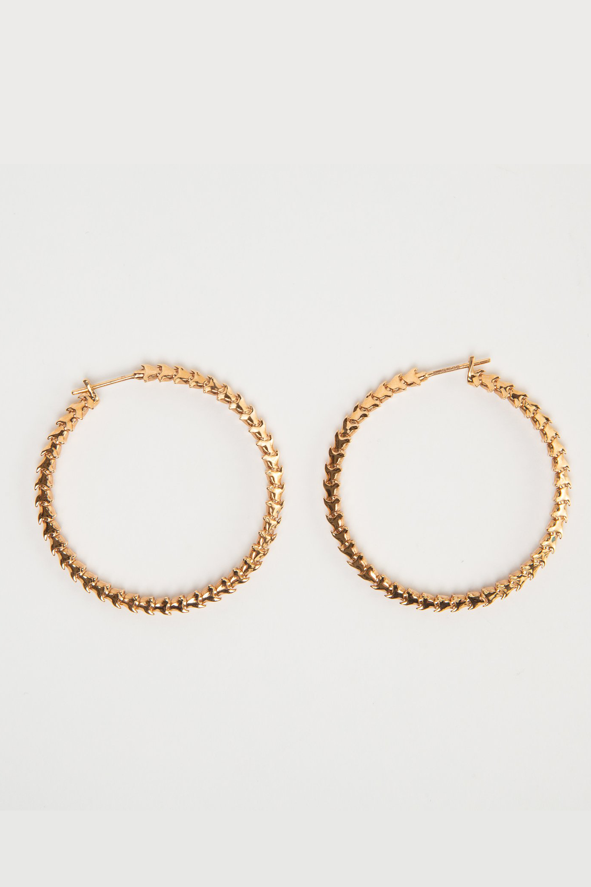 SHAUN LEANE | ROSE GOLD SPINE HOOPS