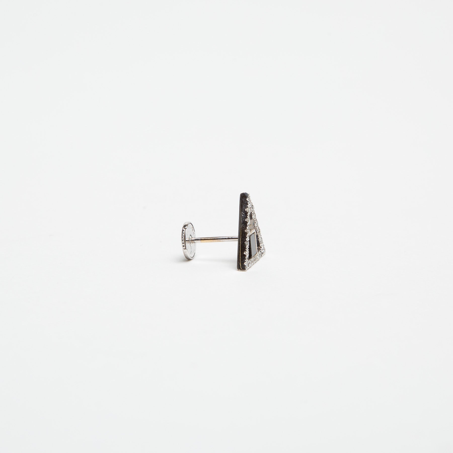HADAR NORNBERG | TRIANGLE DIAMOND ONYX EARRINGS - MAXFIELD LA