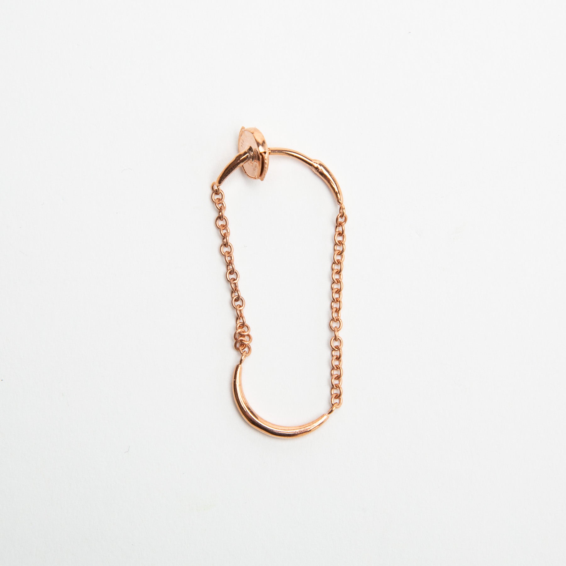 OTZAR | XS GOLD CHAIN SINGLE EARRING - MAXFIELD LA