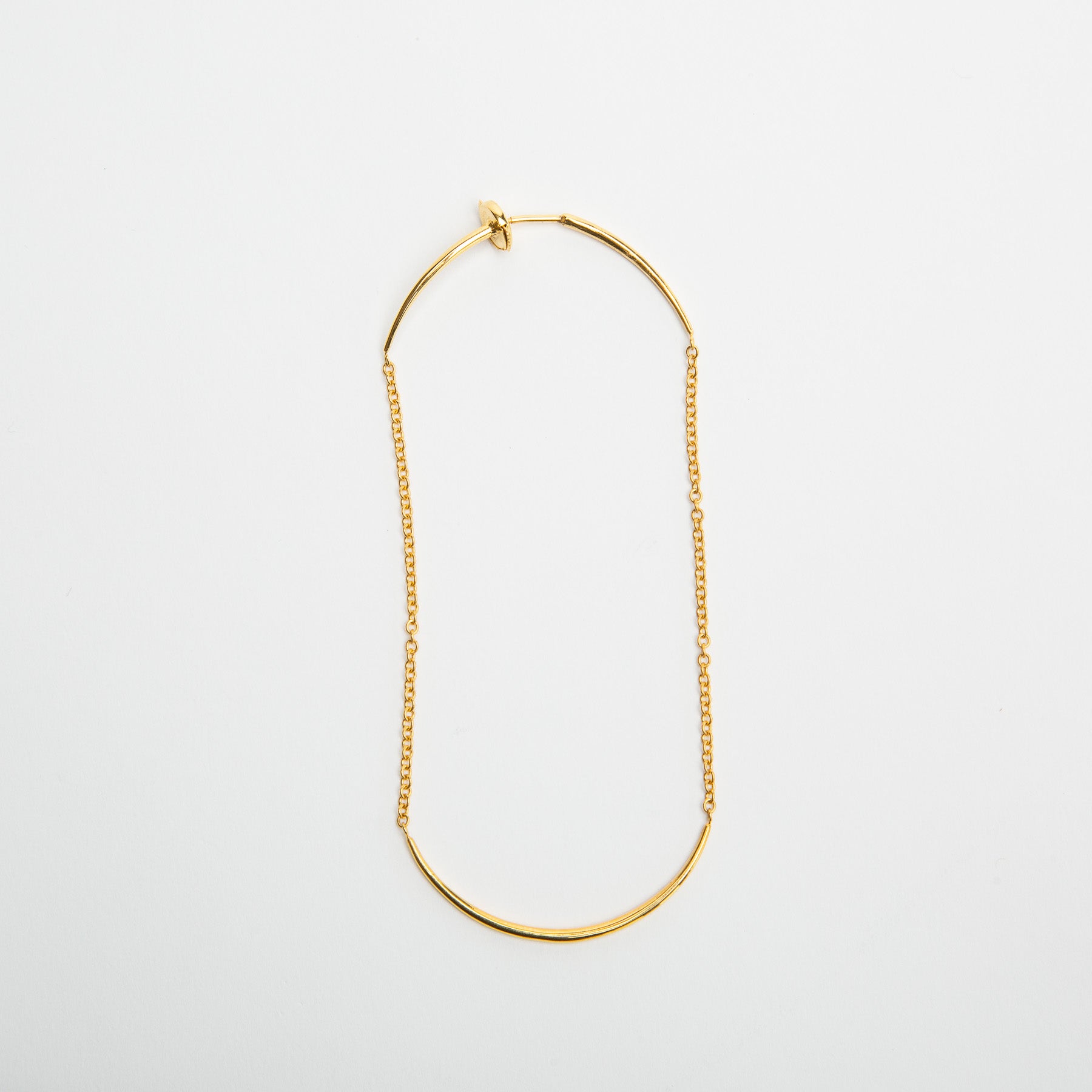 OTZAR | ROSE GOLD CHAIN THREAD EARRING - MAXFIELD LA