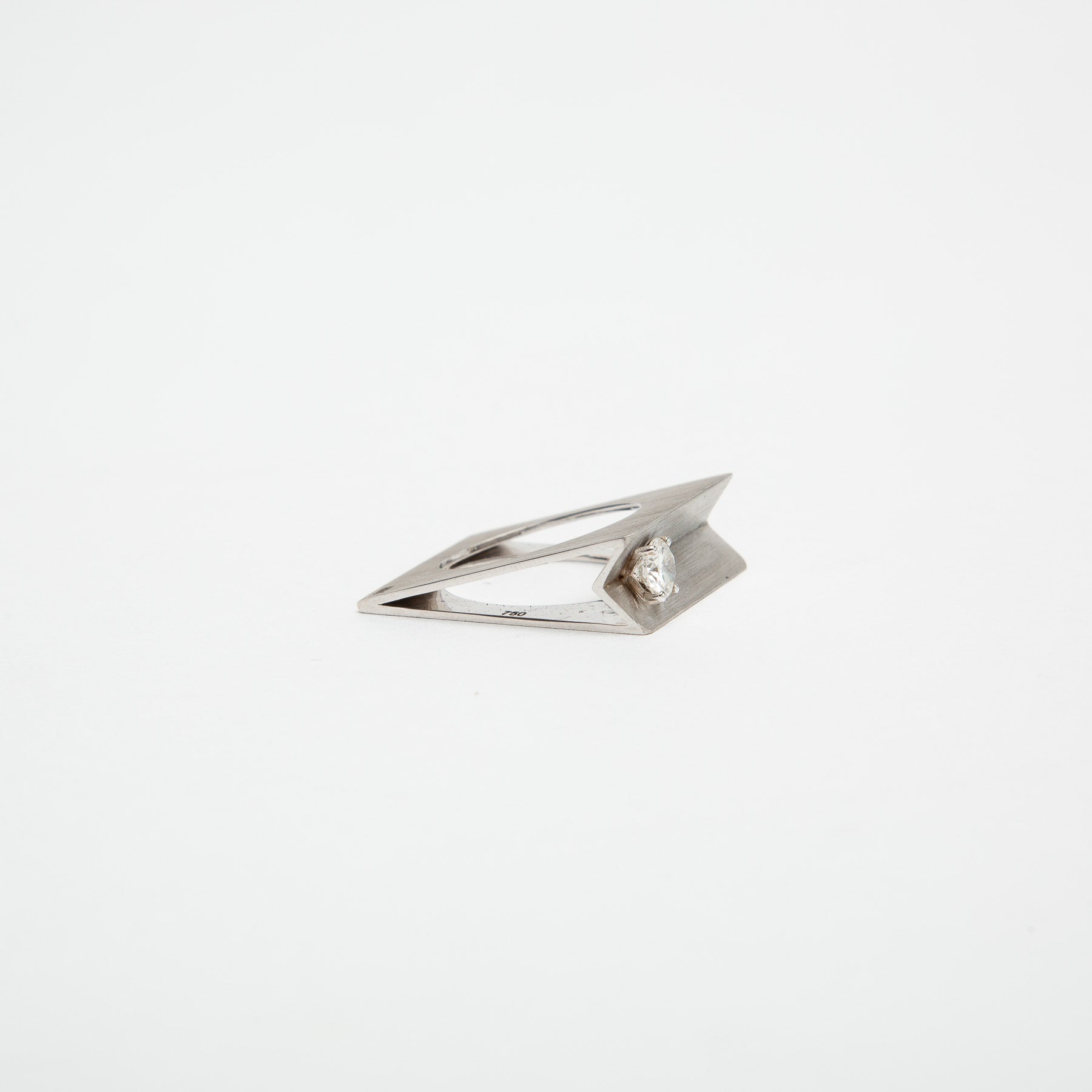 HADAR NORNBERG | WHITE GOLD SPATIAL RING - MAXFIELD LA