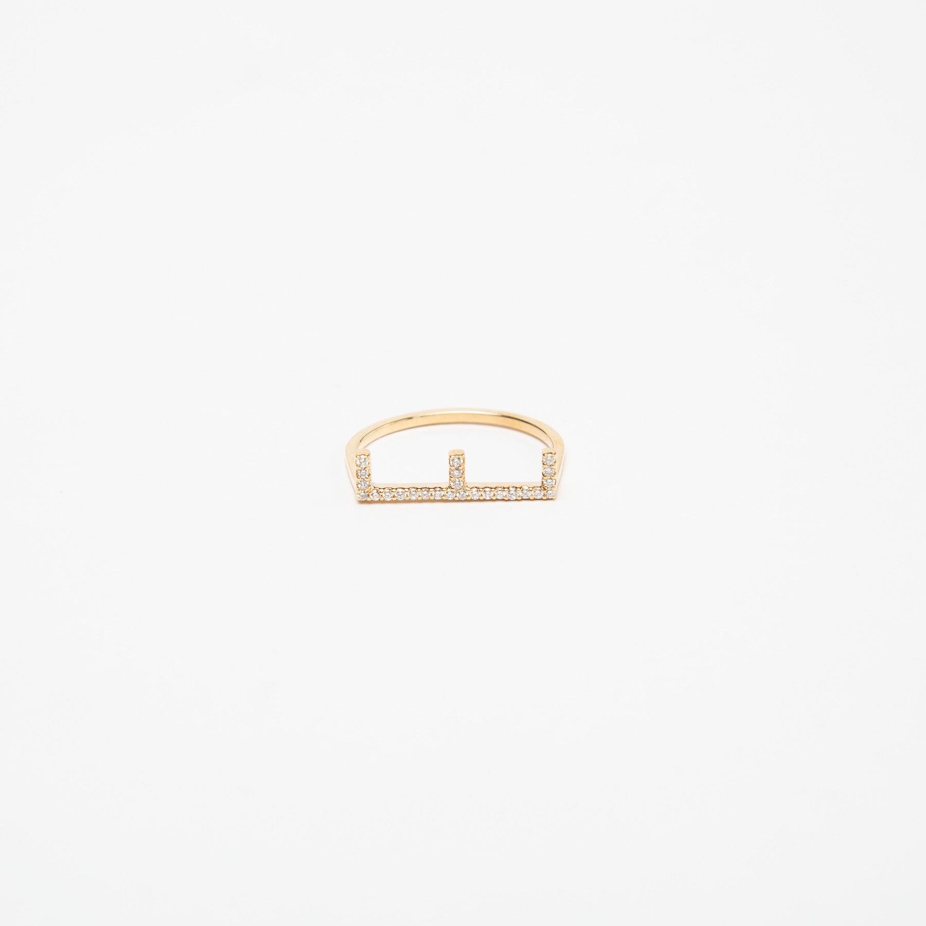 KWIT | LETTER E DIAMOND RING - MAXFIELD LA