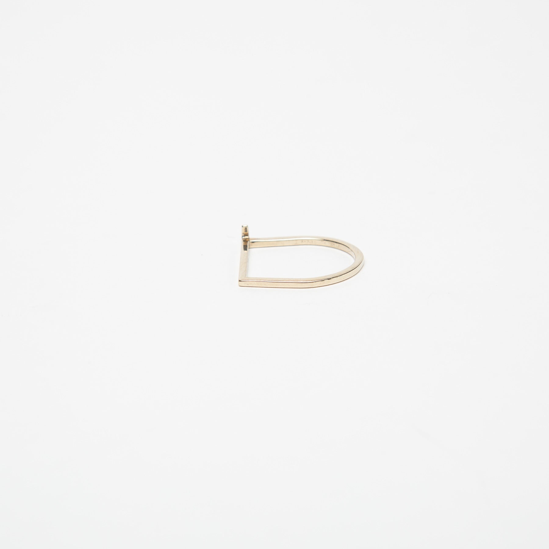 KWIT | 14K WHITE GOLD LETTER J RING