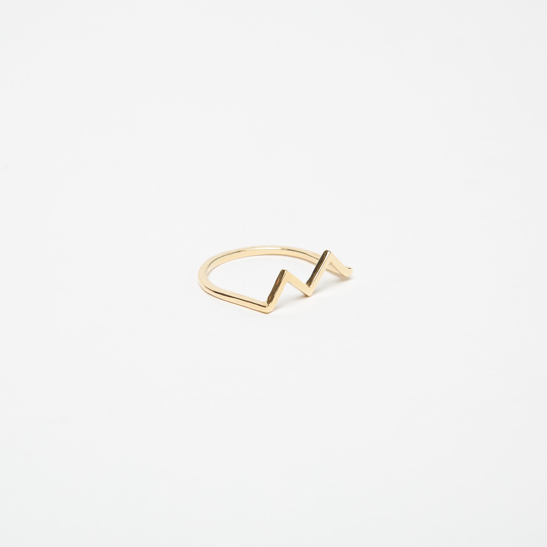 KWIT | 14K GOLD MW ZIG ZAG RING - MAXFIELD LA