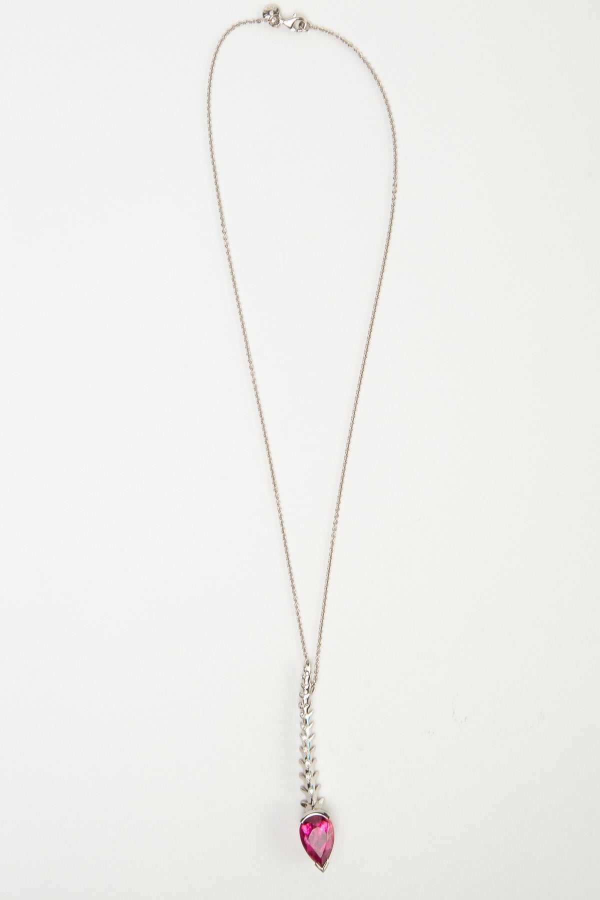 SHAUN LEANE | RUBELITE SPINE DIAMOND NECKLACE