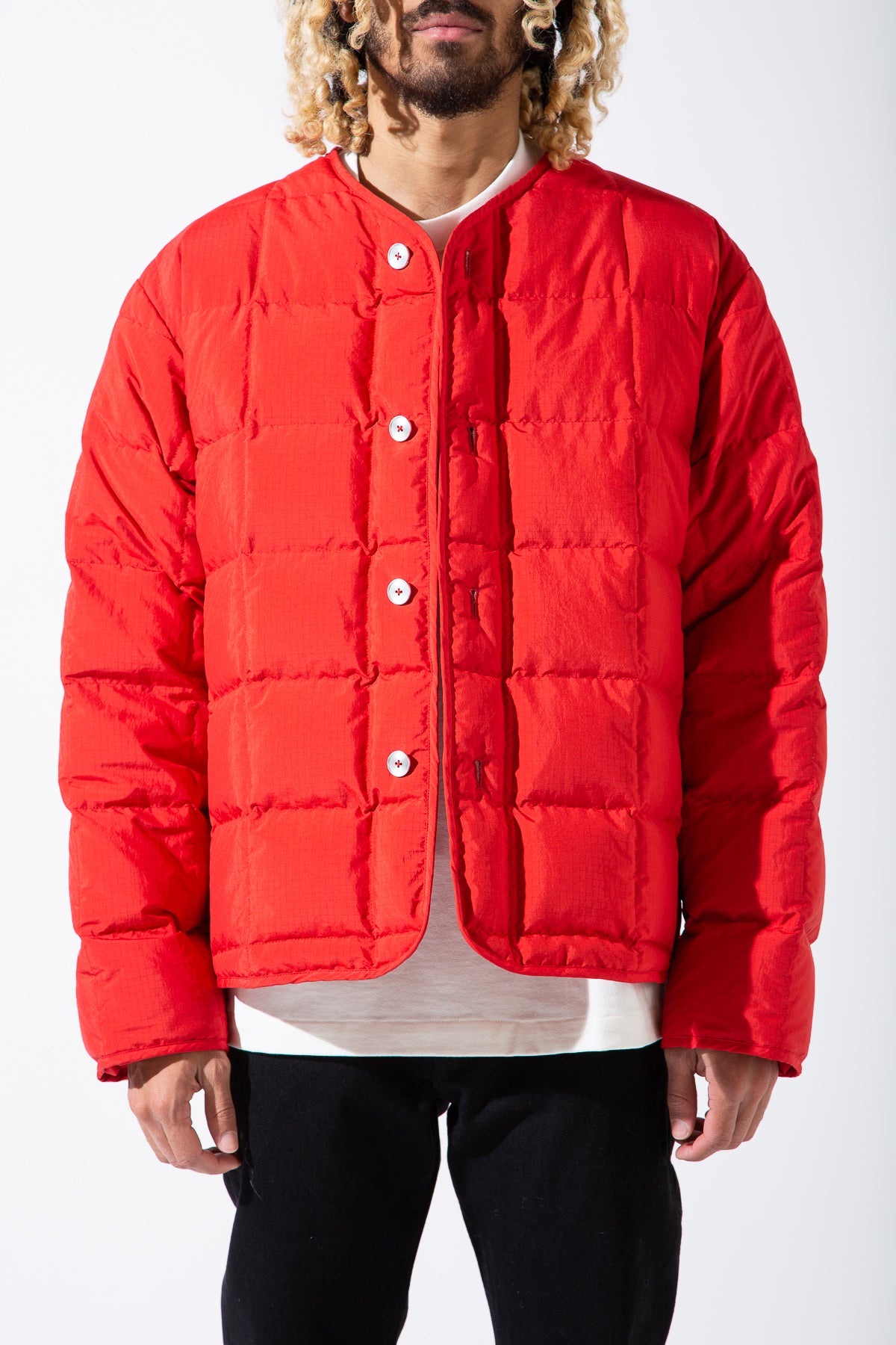 JIL SANDER | RECYCLE RIPSTOP RED JACKET - MAXFIELD LA