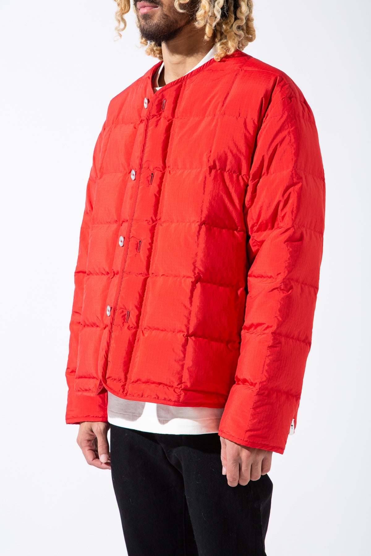 JIL SANDER | RECYCLE RIPSTOP RED JACKET - MAXFIELD LA