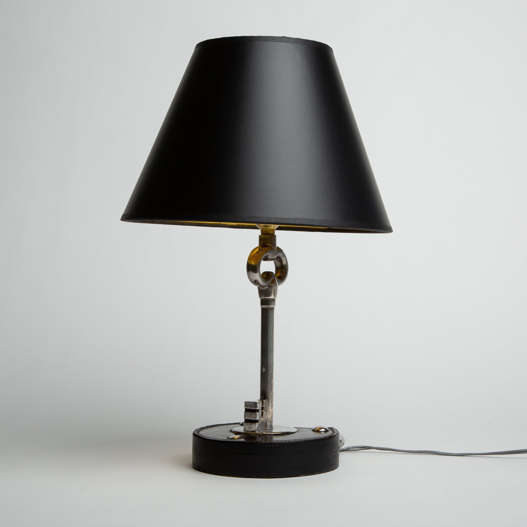 MAXFIELD PRIVATE COLLECTION | 1950'S LOCK AND KEY TABLE LAMP