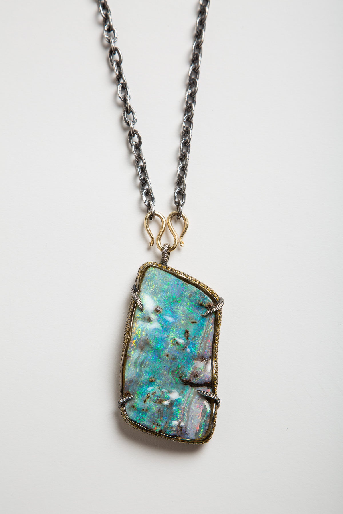 DEANNA HAMRO | BOULDER OPAL PENDANT NECKLACE - MAXFIELD LA