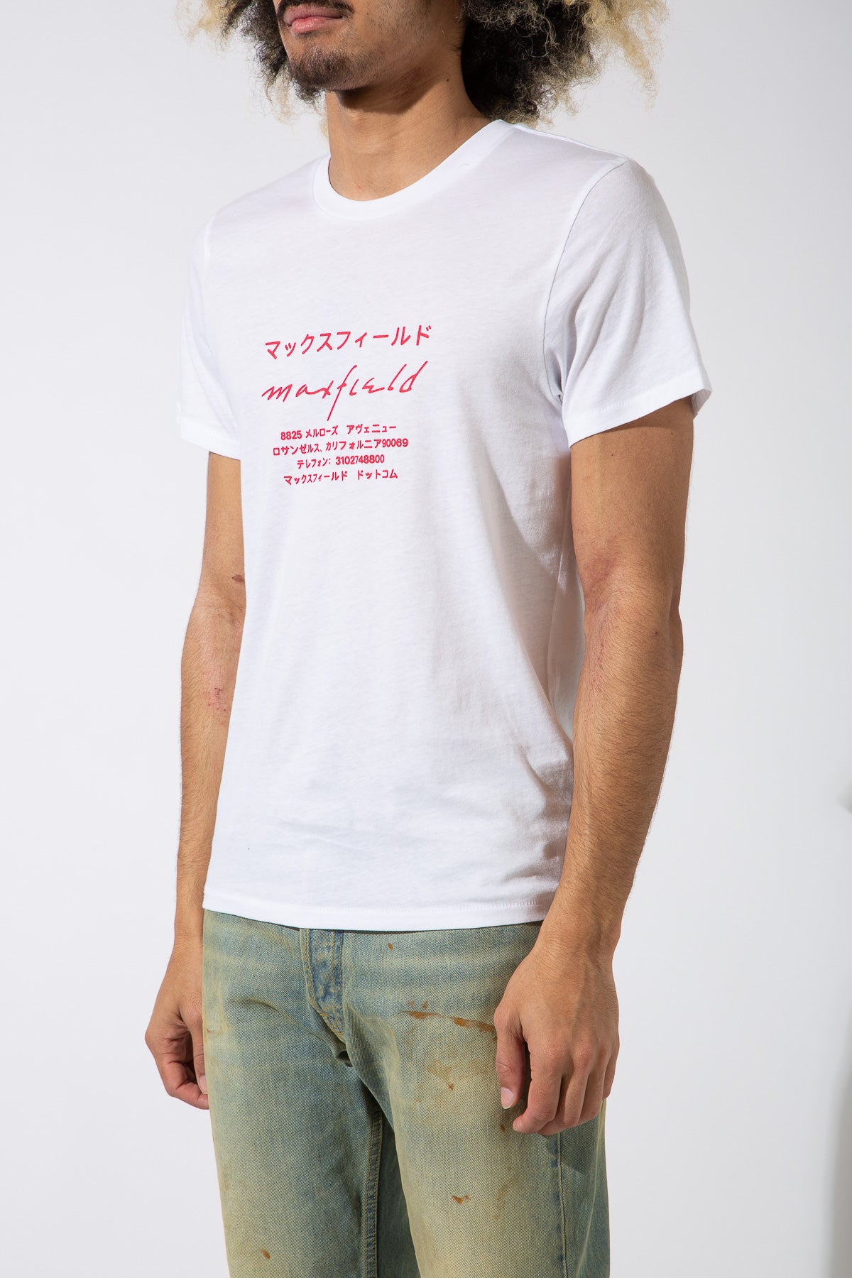 MAXFIELD MERCH COLLECTION | JAPANESE LOGO SHORT SLEEVE TEE - MAXFIELD LA