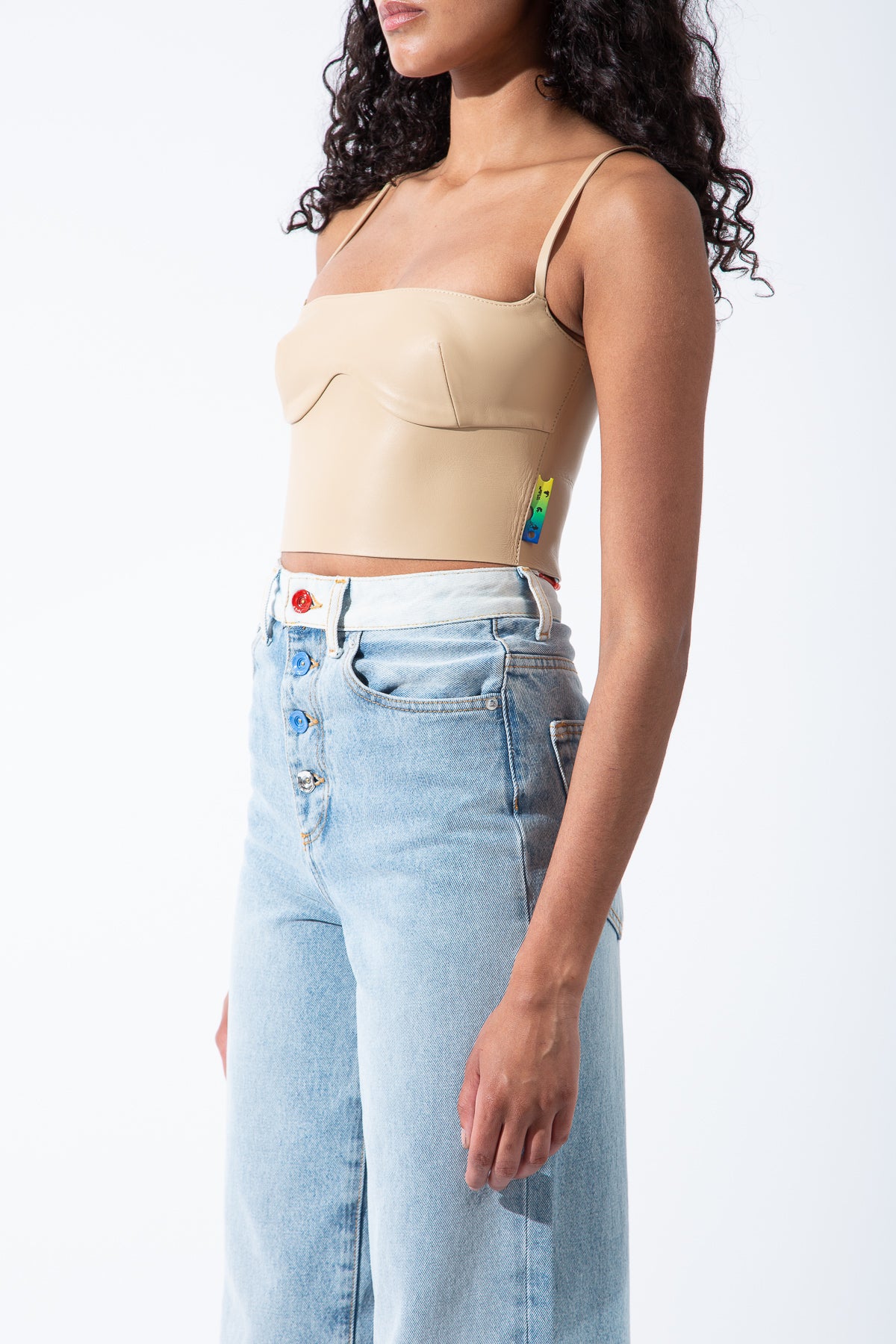 OFF-WHITE | LEATHER BUSTIER - MAXFIELD LA