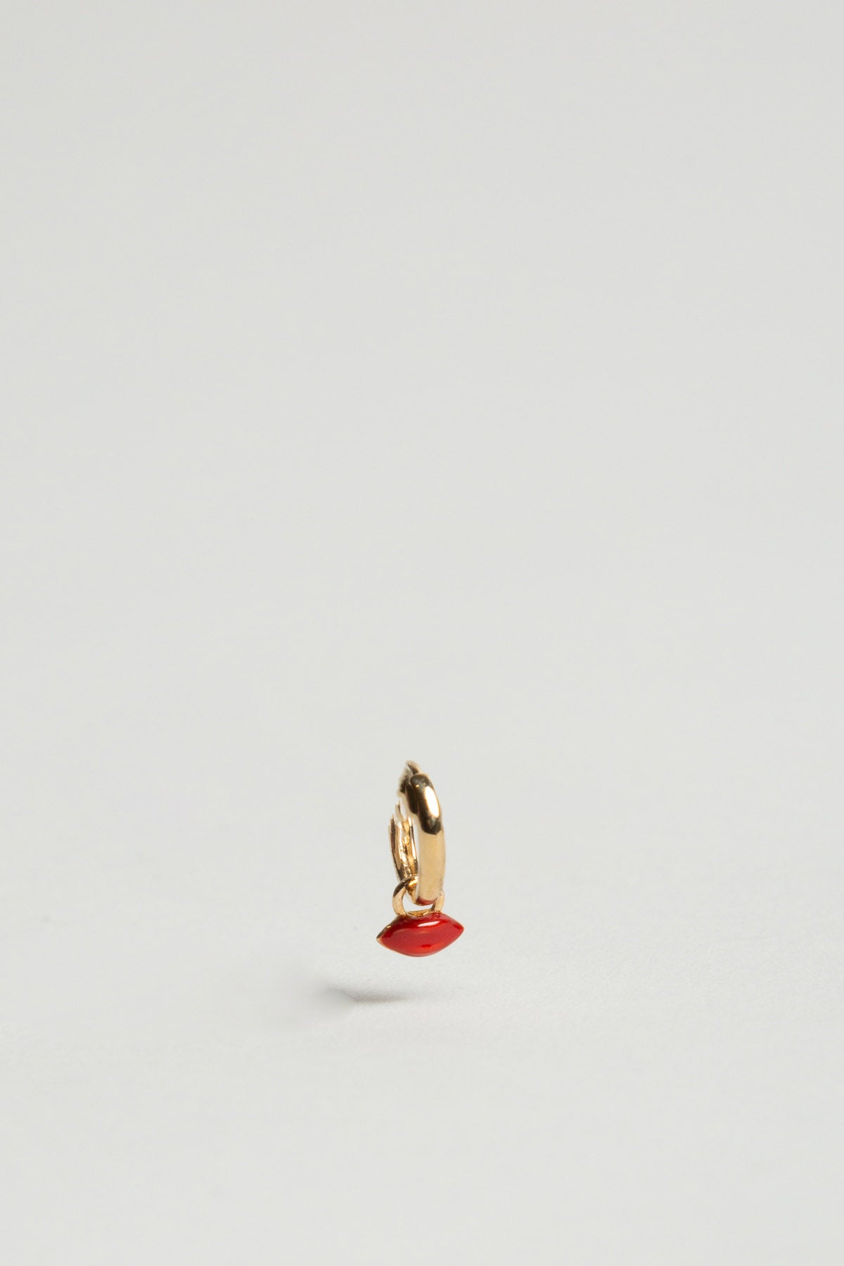 ALISON LOU | MINI LIP CHARM HUGGIE - MAXFIELD LA