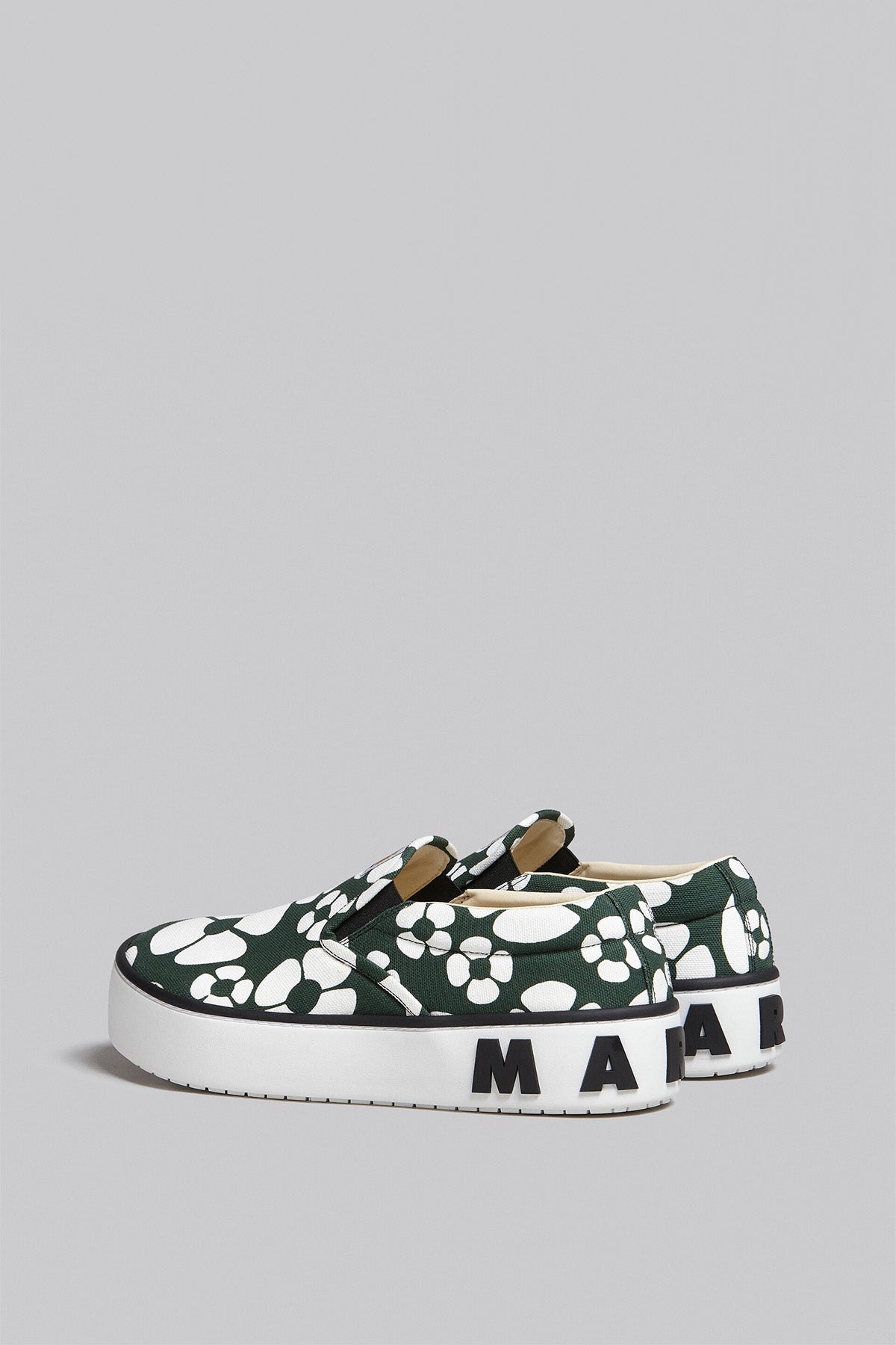 MARNI X CARHARTT | GREEN FLOWER PAW SLIP ONS - MAXFIELD LA