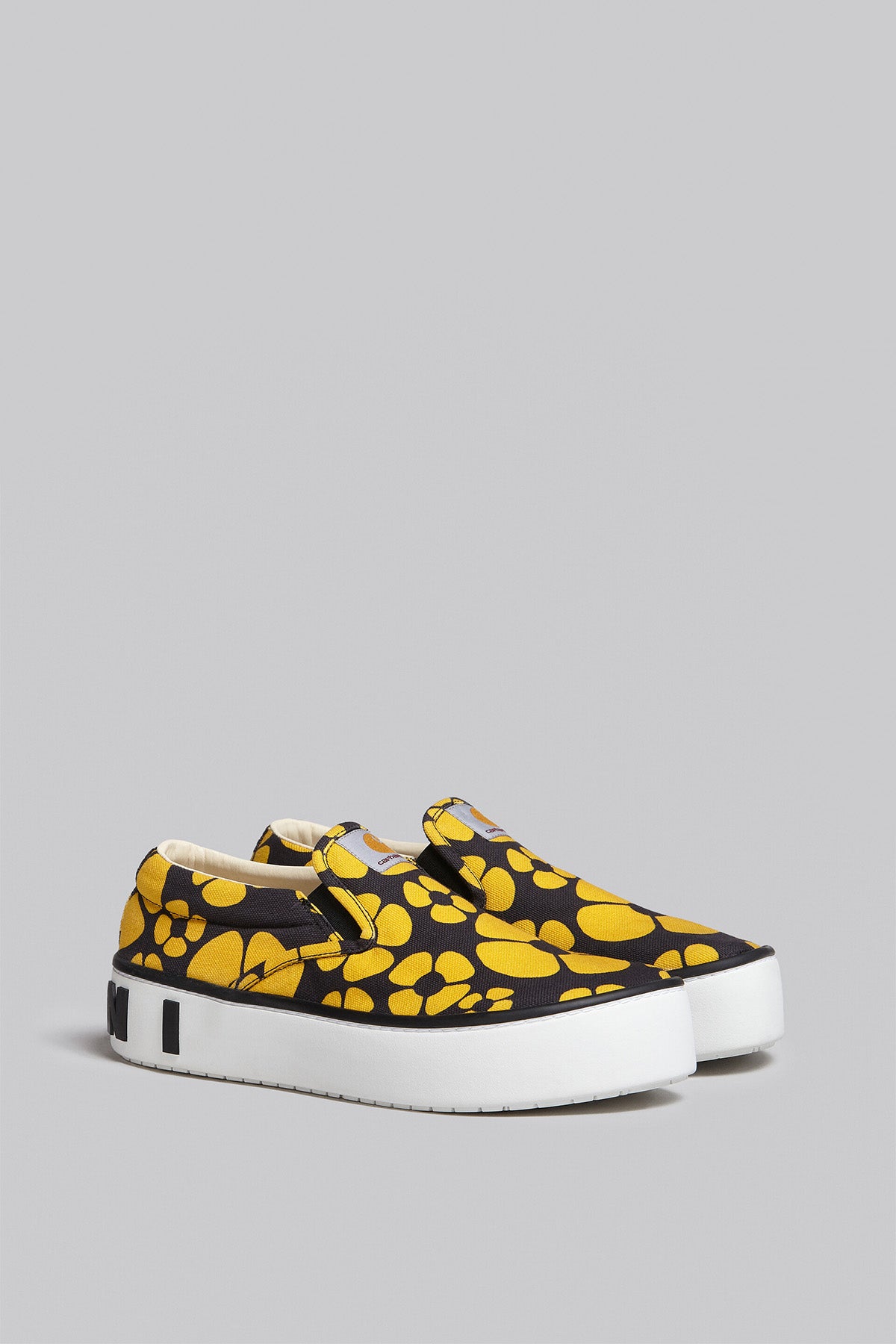 MARNI X CARHARTT | YELLOW FLOWER PAW SLIP ONS - MAXFIELD LA