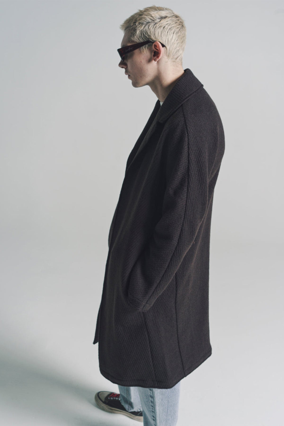 SECOND/LAYER | CHULO TWEED LONG COAT - MAXFIELD LA