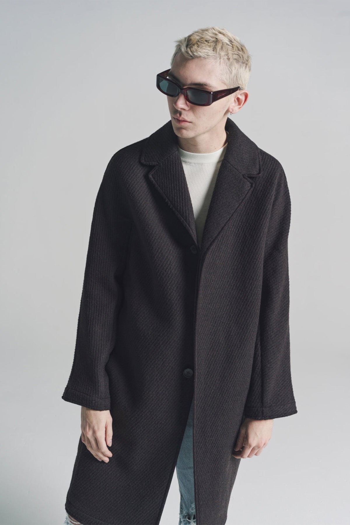 SECOND/LAYER | CHULO TWEED LONG COAT - MAXFIELD LA