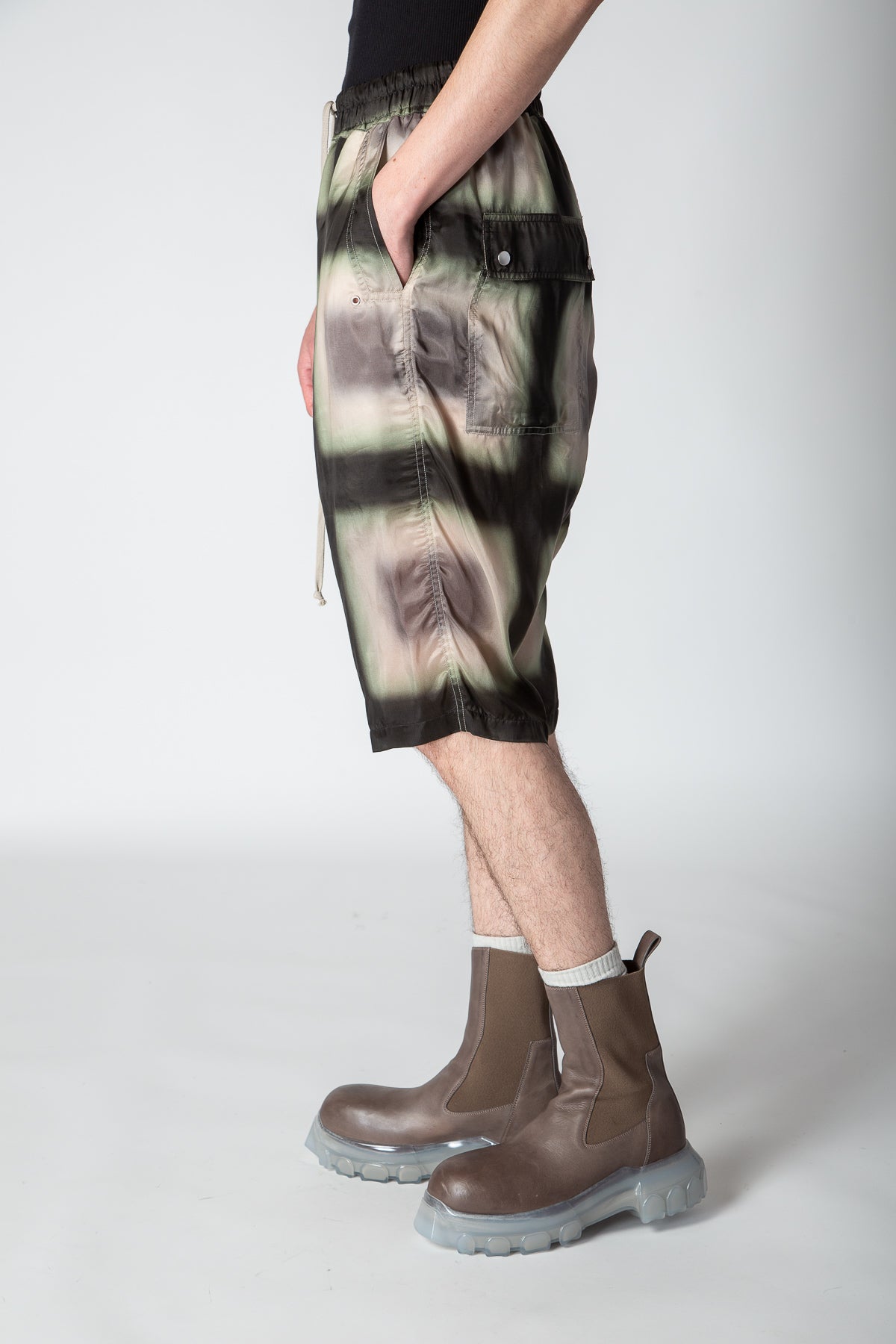 RICK OWENS | BELA POD PLAID SHORTS - MAXFIELD LA