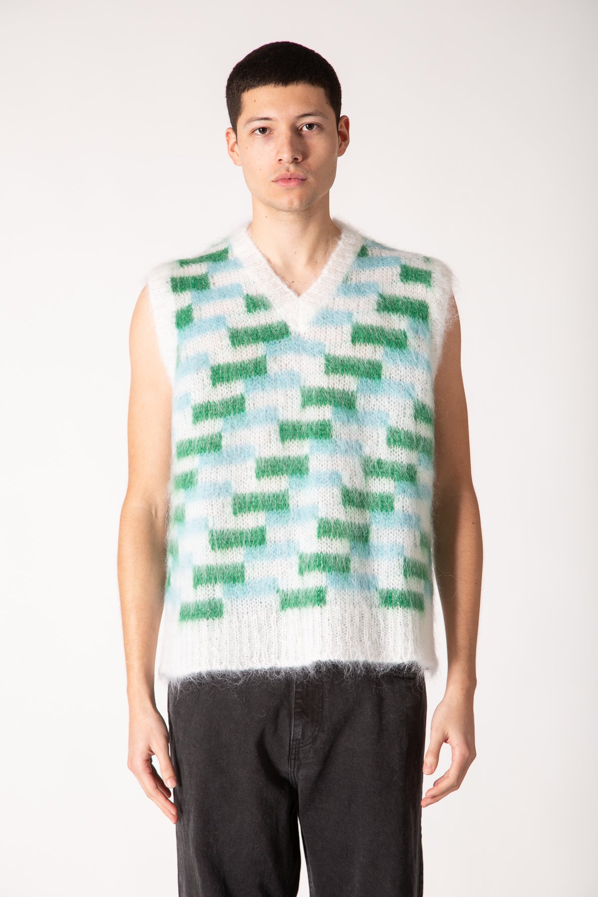 MARNI | V-NECK SWEATER VEST - MAXFIELD LA
