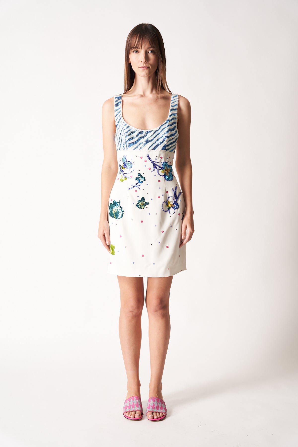 MARNI | BEADED FLOWER DRESS