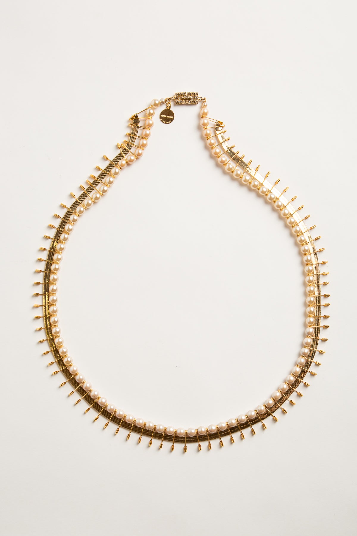 TOM BINNS | PEARL PIN PUNK NECKLACE - MAXFIELD LA