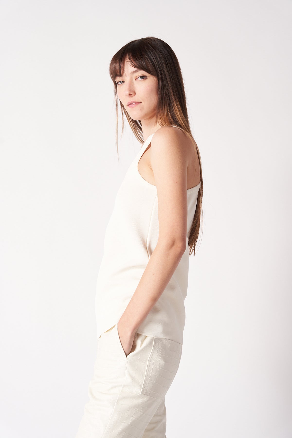 JIL SANDER | 3D MONOGRAM TANK TOP - MAXFIELD LA