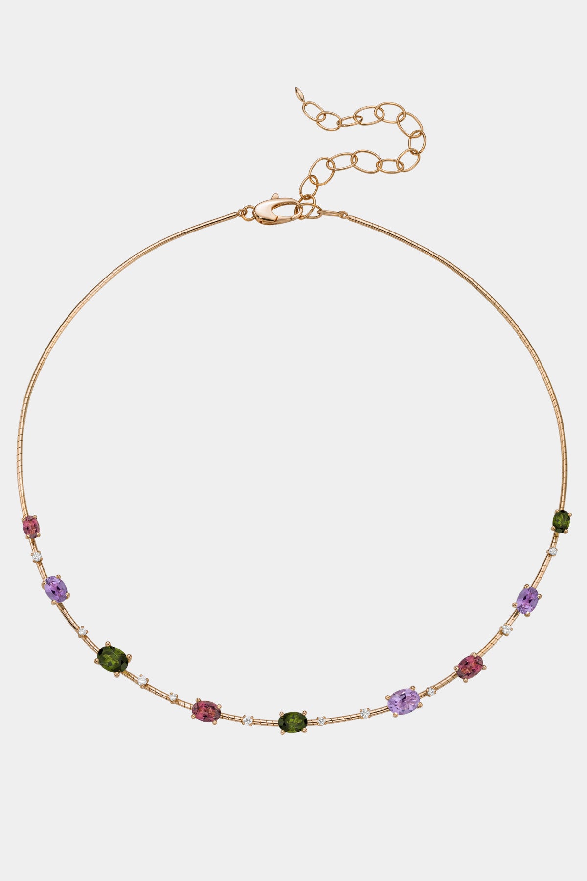 MATTIA CIELO | ROSE GOLD MULTI STONE NECKLACE